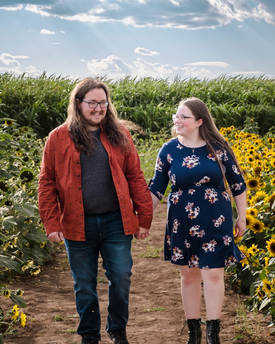 Engagement session at Maxwell's Pumpkin Farm